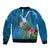 Guatemala Independence Day Bomber Jacket Quetzal Tropical Flower - Wonder Print Shop