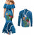 Guatemala Independence Day Couples Matching Mermaid Dress and Long Sleeve Button Shirt Quetzal Tropical Flower