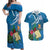 Guatemala Independence Day Couples Matching Off Shoulder Maxi Dress and Hawaiian Shirt Quetzal Tropical Flower - Wonder Print Shop