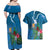 Guatemala Independence Day Couples Matching Off Shoulder Maxi Dress and Hawaiian Shirt Quetzal Tropical Flower - Wonder Print Shop