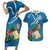 Guatemala Independence Day Couples Matching Short Sleeve Bodycon Dress and Hawaiian Shirt Quetzal Tropical Flower - Wonder Print Shop