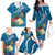 Guatemala Independence Day Family Matching Off The Shoulder Long Sleeve Dress and Hawaiian Shirt Quetzal Tropical Flower - Wonder Print Shop