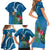 Guatemala Independence Day Family Matching Short Sleeve Bodycon Dress and Hawaiian Shirt Quetzal Tropical Flower - Wonder Print Shop