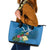 Guatemala Independence Day Leather Tote Bag Quetzal Tropical Flower - Wonder Print Shop