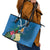 Guatemala Independence Day Leather Tote Bag Quetzal Tropical Flower - Wonder Print Shop