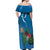 Guatemala Independence Day Off Shoulder Maxi Dress Quetzal Tropical Flower - Wonder Print Shop