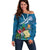 Guatemala Independence Day Off Shoulder Sweater Quetzal Tropical Flower - Wonder Print Shop