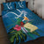 Guatemala Independence Day Quilt Bed Set Quetzal Tropical Flower - Wonder Print Shop