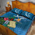 Guatemala Independence Day Quilt Bed Set Quetzal Tropical Flower - Wonder Print Shop