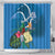 Guatemala Independence Day Shower Curtain Quetzal Tropical Flower