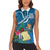 Guatemala Independence Day Women Sleeveless Polo Shirt Quetzal Tropical Flower - Wonder Print Shop