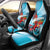 Honduras Independence Day Car Seat Cover Scarlet Macaw Sky Blue - Wonder Print Shop