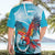 Honduras Independence Day Hawaiian Shirt Scarlet Macaw Sky Blue - Wonder Print Shop