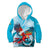 Honduras Independence Day Kid Hoodie Scarlet Macaw Sky Blue - Wonder Print Shop