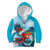 Honduras Independence Day Kid Hoodie Scarlet Macaw Sky Blue - Wonder Print Shop