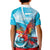 Honduras Independence Day Kid Polo Shirt Scarlet Macaw Sky Blue - Wonder Print Shop