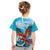 Honduras Independence Day Kid T Shirt Scarlet Macaw Sky Blue - Wonder Print Shop