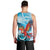 Honduras Independence Day Men Tank Top Scarlet Macaw Sky Blue - Wonder Print Shop