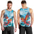 Honduras Independence Day Men Tank Top Scarlet Macaw Sky Blue - Wonder Print Shop