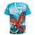 Honduras Independence Day Rugby Jersey Scarlet Macaw Sky Blue - Wonder Print Shop