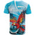 Honduras Independence Day T Shirt Scarlet Macaw Sky Blue - Wonder Print Shop