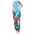 Honduras Independence Day Tank Maxi Dress Scarlet Macaw Sky Blue - Wonder Print Shop