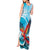 Honduras Independence Day Tank Maxi Dress Scarlet Macaw Sky Blue - Wonder Print Shop