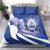 Honduras Bedding Set Coat of Arms Orchid Navy Blue - Wonder Print Shop