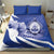 Honduras Bedding Set Coat of Arms Orchid Navy Blue - Wonder Print Shop