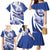 Honduras Family Matching Mermaid Dress and Hawaiian Shirt Coat of Arms Orchid Navy Blue - Wonder Print Shop