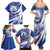 Honduras Family Matching Summer Maxi Dress and Hawaiian Shirt Coat of Arms Orchid Navy Blue - Wonder Print Shop