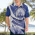 Honduras Hawaiian Shirt Coat of Arms Orchid Navy Blue - Wonder Print Shop