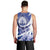 Honduras Men Tank Top Coat of Arms Orchid Navy Blue - Wonder Print Shop