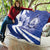 Honduras Quilt Coat of Arms Orchid Navy Blue