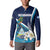 Nicaragua Independence Day Button Sweatshirt Motmot Plumeria Floral - Wonder Print Shop