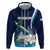 Nicaragua Independence Day Zip Hoodie Motmot Plumeria Floral - Wonder Print Shop