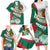 Mexico Independence Day Family Matching Long Sleeve Bodycon Dress and Hawaiian Shirt Dahlia Flower Aztec Pattern