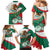 Mexico Independence Day Family Matching Mermaid Dress and Hawaiian Shirt Dahlia Flower Aztec Pattern