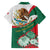 Mexico Independence Day Family Matching Off Shoulder Short Dress and Hawaiian Shirt Dahlia Flower Aztec Pattern