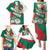 Mexico Independence Day Family Matching Puletasi and Hawaiian Shirt Dahlia Flower Aztec Pattern