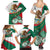 Mexico Independence Day Family Matching Summer Maxi Dress and Hawaiian Shirt Dahlia Flower Aztec Pattern