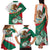 Mexico Independence Day Family Matching Tank Maxi Dress and Hawaiian Shirt Dahlia Flower Aztec Pattern