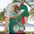 Mexico Independence Day Hawaiian Shirt Dahlia Flower Aztec Pattern