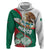 Mexico Independence Day Hoodie Dahlia Flower Aztec Pattern