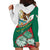 Mexico Independence Day Hoodie Dress Dahlia Flower Aztec Pattern