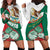 Mexico Independence Day Hoodie Dress Dahlia Flower Aztec Pattern