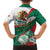 Mexico Independence Day Kid Hawaiian Shirt Dahlia Flower Aztec Pattern