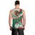 Mexico Independence Day Men Tank Top Dahlia Flower Aztec Pattern