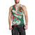 Mexico Independence Day Men Tank Top Dahlia Flower Aztec Pattern