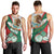 Mexico Independence Day Men Tank Top Dahlia Flower Aztec Pattern